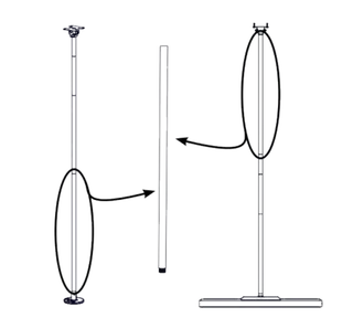 Biamp Parlé PMA 2000-PE Pole Extension Kit