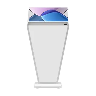 Specktron Transparent OLED 30in Landscape Z-Shape Kiosk
